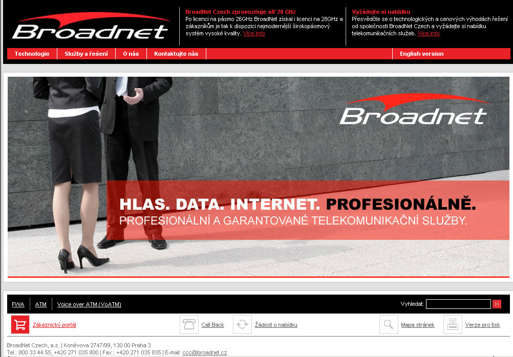 Nový web Broadnet